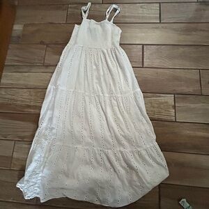 White long flowy dress